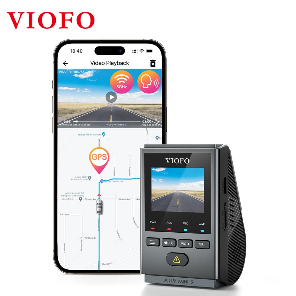 מצלמת רכב קדמית קומפקטית VIOFO A119 MINI 2